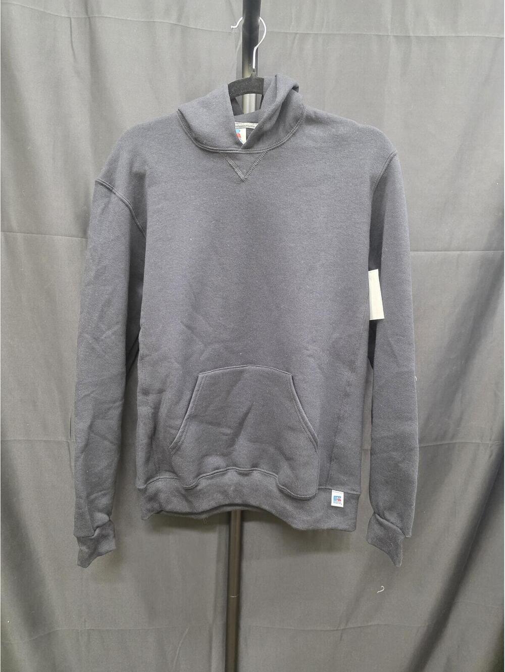 RUSSELL ATHLETIC BOYS DRI‑POWER FLEECE HOODIE BLACK SIZE XL